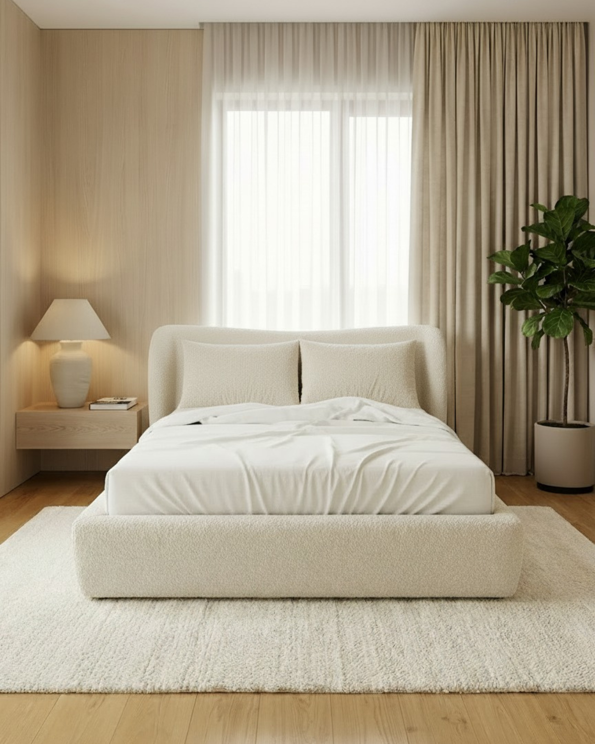 Florence Bouclé Bed Frame