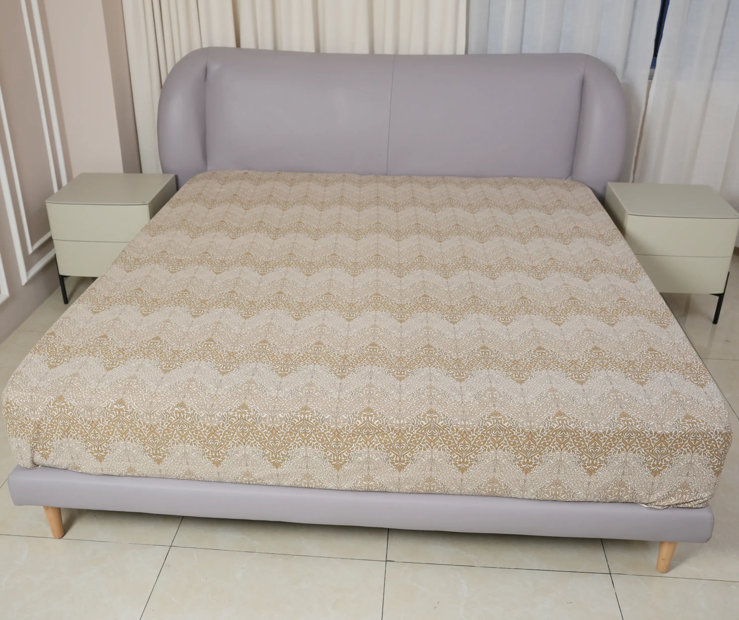 Lazio Curve Upholstered Bed - Image 5