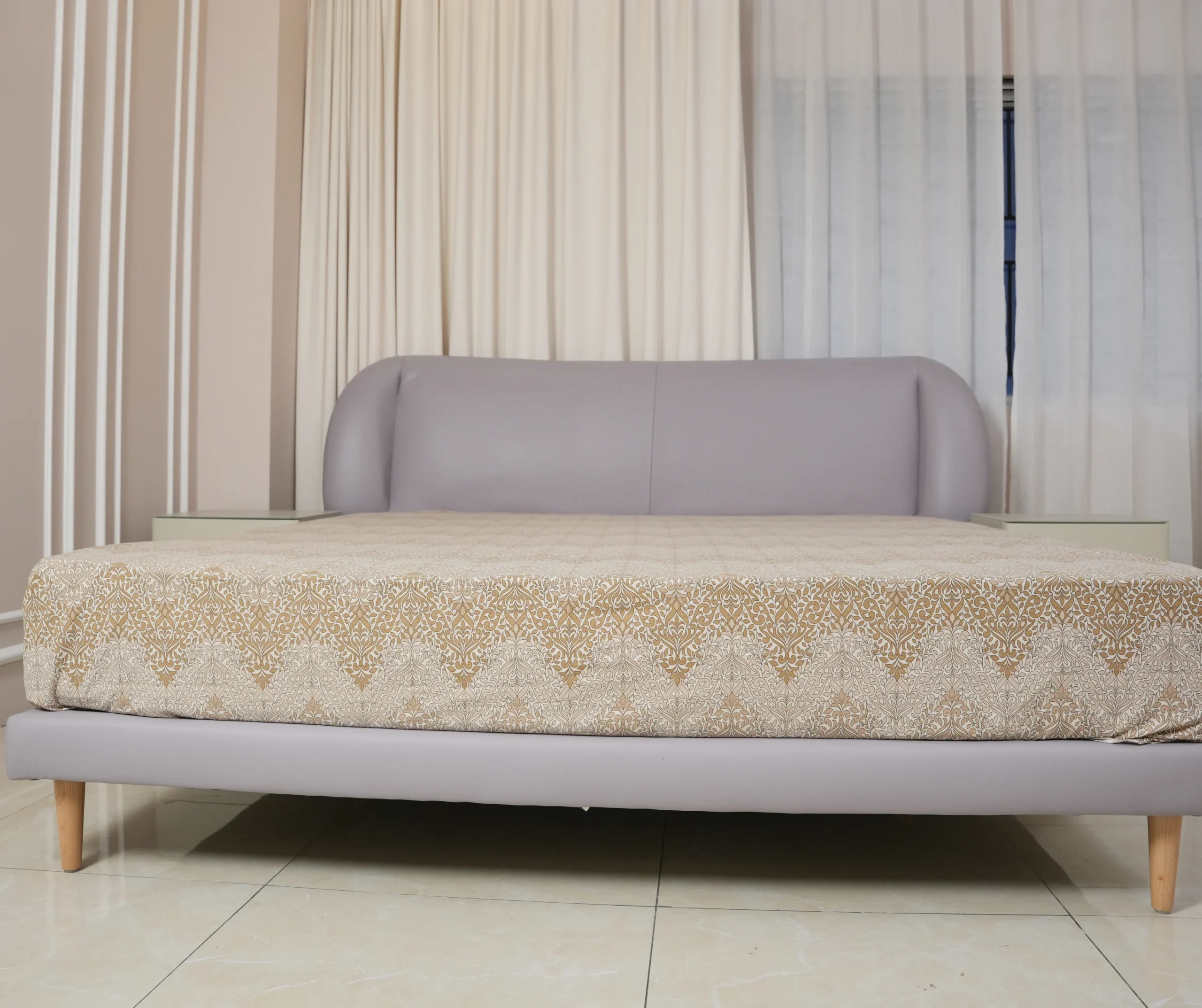 Lazio Curve Upholstered Bed - Image 3