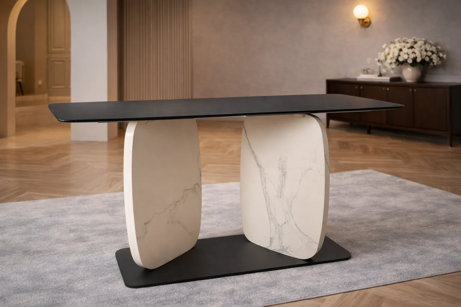 Noir Stone Console