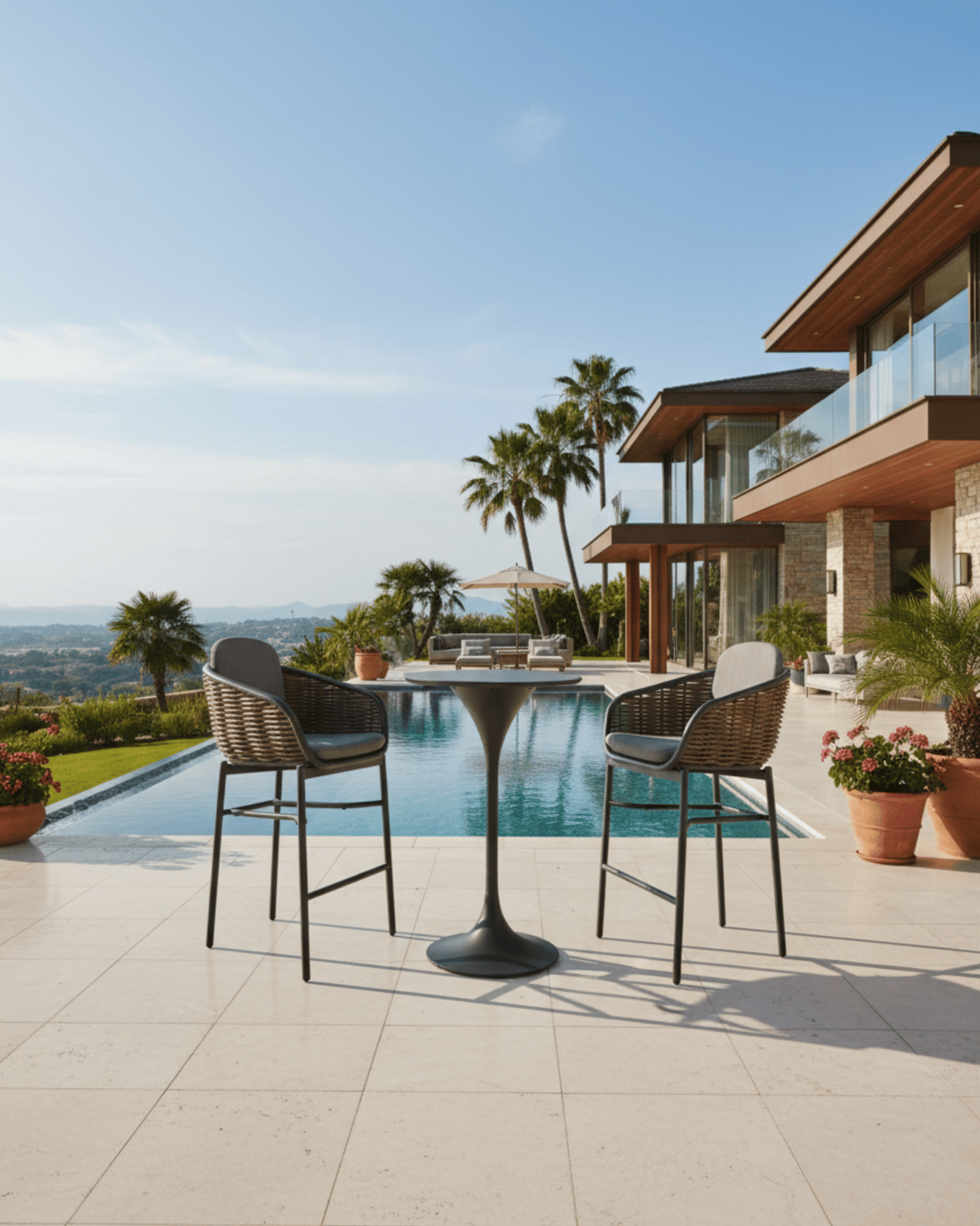 Florence Outdoor Woven Bistro Set